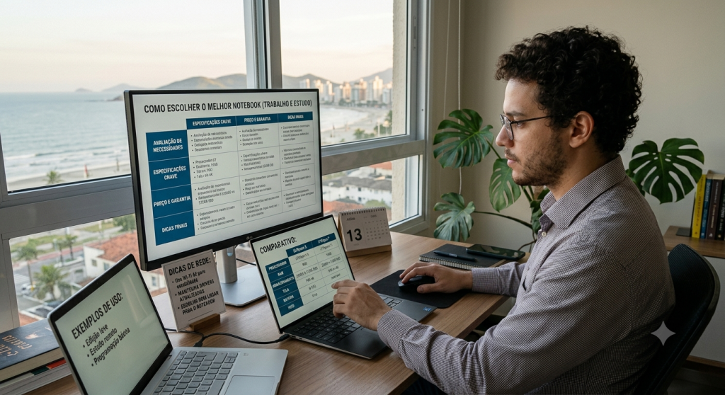 Como Escolher um Notebook para Trabalho e Estudos